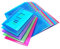 Rapesco 1499 Dokumentenmappe mit Druckknopf, A5, Sortierte Farben, 50 Stück