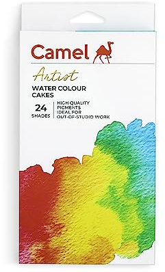 Camel Künstler-Aquarell-Kuchen-Set, 24 Stück, Blau