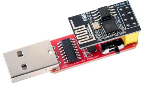 Stemedu 4MB ESP-01S USB auf ESP8266 Wireless WiFi Adapter, WLAN-Adapter-Modul CH340G Driver, Übertragungsrate 115200