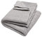 Bio Babydecke Strick Qualität 100% Bio-Baumwolle (kbA) GOTS zertifiziert, Hellgrau, 80 x 95 cm