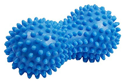 Xrten Palline da Massaggio，Sfera da Massaggio Palla da Massaggio Doppia Palla da Riccio Massaggio(Blu)