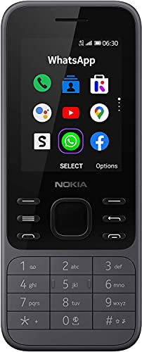 Nokia 6300 4G - Mobile Phone, Charcoal
