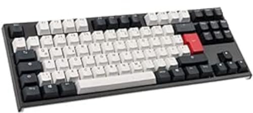 Ducky Compatibile ONE 2 TKL Tuxedo Gaming Tastatur, MX-Blue - nero/bianco/rosso