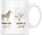 Vulfire Tazza in Ceramica da 270 ml, Idea Regalo Unicorno, Super Mamma, Amica, Sorella, Tazza Colazione Personalizzata, Tazze Divertenti
