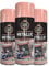 Classic Signature - 3 x Metallic Rose Gold Spray Paint 400ml Multi-Purpose Use, Spray for Metal and Wooden Furniture, Ornaments, Decorative Items and Much More for Interior & Exterior