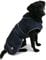 Ancol Muddy Paws All Weather Stormguard Dog Puppy Coat Navy Blue - Waterproof Pet Jacket - Fleece Lining and Chest Protector - Elasticated Neck - 35 cm Length up to 56 cm Girth - Small/Medium