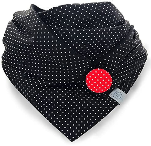 Wishproject Premium Dreieckstuch Damen | Schal Damen schwarz weiß | angenehm kuscheliges Halstuch Damen | Schal schwarz Damen | Dreieckschal Damen