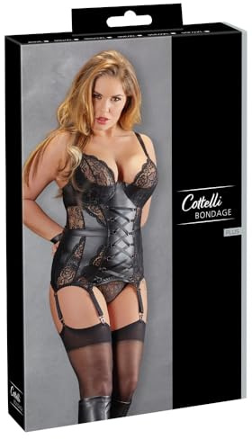Cottelli Bondage Strapshemd Strapshemd Schwarz 90D/XL