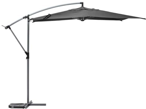 Hespéride - Parasol déporté Rond Manoa Ardoise & Graphite