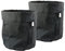Lot de 2 pots de fleurs en papier Anthracite 32 x 30 cm - Lot de 2 pots de fleurs en papier kraft - Décoration de fleurs et plantes