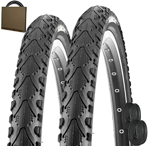Kenda Fahrrad Reifen K-935 28x1.50 | 40-622 schwarz + DV Schlauch (Set 2 Stück)