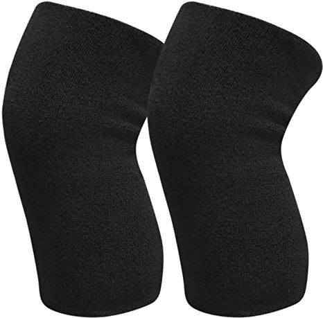 Xzeemo 1 Paar Unisex Knieschoner, Winter Warm Knieschützer, verdickte Knieorthese, Baumwolle Knieschützer, Anti Rutsch Kniebandage, Beinlinge, Knieschoner Winter für Damen, Herren