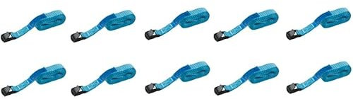 STROXX - 4X Zurrgurt 200Kg - 2,5m lang - 25mm breit - 1tlg. - mit Klemmschloss Schnellverschluss - Spanngurt - Befestigungsgurt - EN12195-2 - GS - TÜV - für schnelle Sicherungen