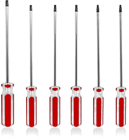 Litoexpe Lot de 6 tournevis Torx magnétiques de sécurité inviolables, tournevis étoile T10, T15, T20, T25, T27, T30