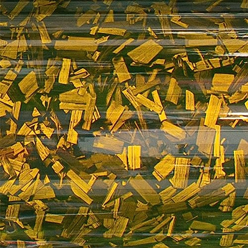 Finest Folia Film en carbone forgé 3D Autocollant en carbone pour voiture Film pour enveloppement de voiture Décoration Sans bulles Film pour véhicule (Or brillant en carbone forgé, 0,5m x 1,52m)