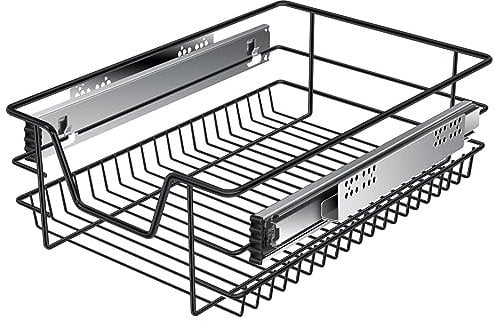 KESSER® Teleskopschublade 40 cm ✓ Küchenschublade ✓ Küchenschrank ✓ Korbauszug ✓ Schrankauszug ✓ Vollauszug ✓ Schublade