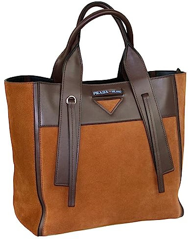 Prada Damen Braun Leder Shopper 1BG233