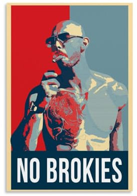 LAHTI Andrew Tate No Brokies Poster, dekoratives Gemälde, Leinwand, Wandposter und Kunstdruck, modernes Familienschlafzimmer-Dekor-Poster, 20 x 30 cm