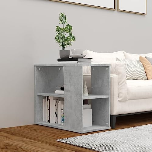 ROMHZKS Credenza Grigio Cemento 60x30x50 cm in Truciolato, Mobiletti Salvaspazio Offerte, Mobile Ingresso Salvaspazio, Adatto a camere da letto, soggiorni e ingressi