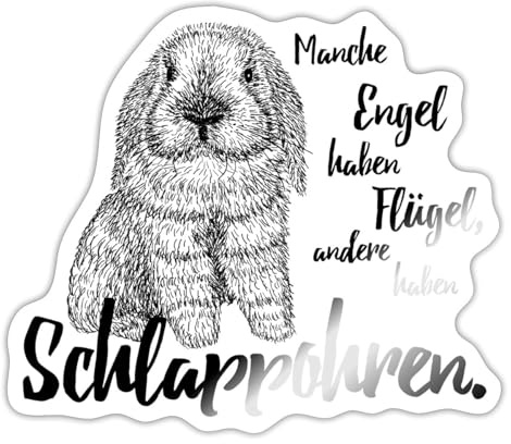 Schlappohren Hase Kaninchen Widder Sticker Aufkleber