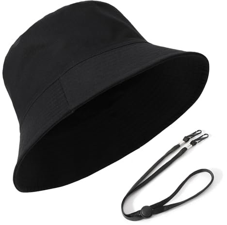 TAGVO XXL Fischerhut für Damen Herren, UPF50+ Reversibel Bucket Hats für Großen Kopf, Beidseitigen UV-Schutz Baumwolle Sonnenhut mit Breiter Krempe