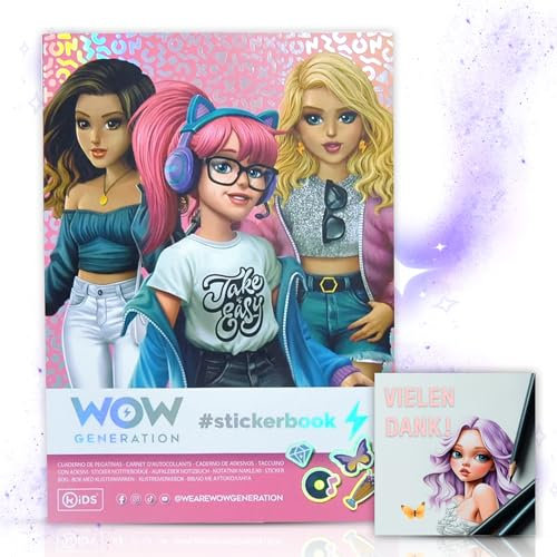 Wow Generation Stickerbuch-Set: Kreatives Bastelbuch mit Postkarten, Aufklebern und Zeichenanleitungen für Kinder
