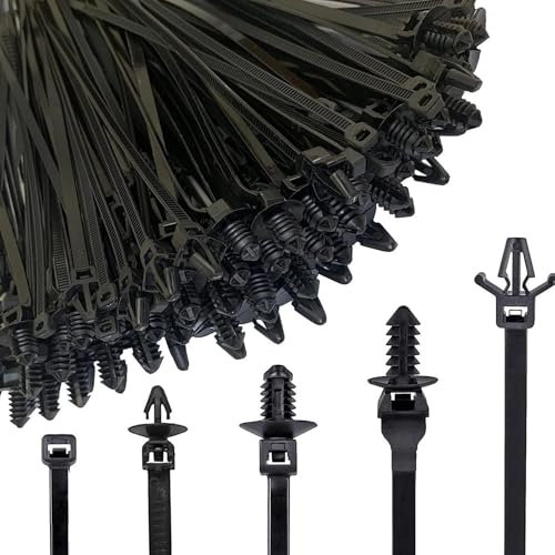 Colliers De Serrage À Montage Sous Pression | Colliers De Serrage Pour Automobile | 160 Colliers De Serrage En Nylon Pour Porte-bagages De Voiture | Colliers De Serrage Autobloquants Robustes Et Résis