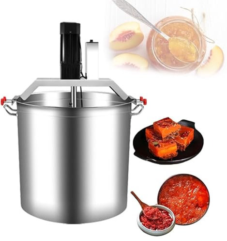 BDJSN Kommerzieller Marmeladen-Sauce-Mixer, elektrische Küchenmaschine aus 140 l Edelstahl mit 4-Blatt-Rührschaber, Geschwindigkeit einstellbar, multifunktionaler Hotpot-Basismixer