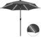 Xichuzi Sonnenschirm mit Leuchten, Sonnenschutz Garten, Sonnenschirm Terrasse, Balkonsonnenschirme, Balkon Sonnenschutz, Balkon Sichtschutz Uv-Schutz, & Aluminium-Mast 300 cm Anthrazit