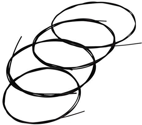 Corde per ukulele, in nylon, professionale, 4 corde, accessori fai da te, colore nero