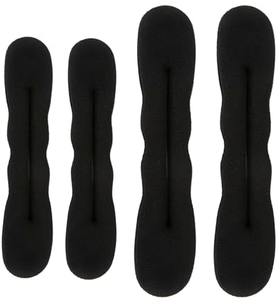 4 Stück Dutt Maker, Haarknotenformer, Flechthilfe Haare, Donut Brötchen-Haartwister, Haarstyling-Zubehör, Hochsteckfrisur-Zubehör, Hochsteckfrisur-Werkzeuge, Dreher für Frauen und Mädchen