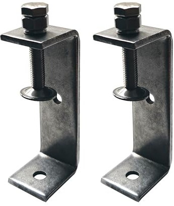Ponezg 2 Stück C Klemme 65-95mm Einstellbar Kieferöffnungen Edelstahl C Zwingen Schraubzwingen Klein Schraubklemmen Metall Klemmschrauben Klemmhalterung Tischklemme M8 M10 Schraubzwinge C-Clamp Set