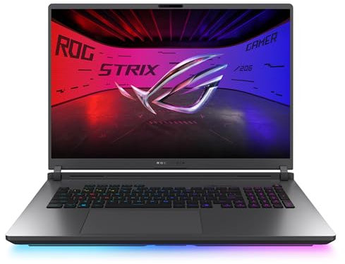 ASUS ROG Strix G18 (2025) Ordinateur portable de jeu, 18 ROG Nebula 16:10 2.5K 240Hz/3ms, NVIDIA® GeForce RTX™ 5070, Intel® Core™ Ultra 9 275HX, 32 Go DDR5-5600, 2 To PCIe Gen 4 SSD, Wi-Fi 7, Windows