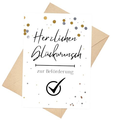 Glückwunschkarte zur Beförderung Geschenk Beamte Polizei Chef Mann Frau
