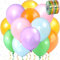 wenweo Luftballons Geburtstag • [48 Stück] • 12 zoll Premium Ballons aus 100% Naturlatex • Helium Luftballons pastellfarben • Luftballon Girlande • Perfekt für Feiertage oder Partydekorationen
