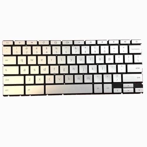 RTDPART Laptop Keyboard For HP Pro C640 Chromebook Pro C645 Chromebook with backlit United States US Silver Used