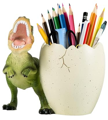 Gxdamxz Stifte Organizer Kinder, Stiftehalter Tyrannosaurus Eier für Kinderzimmer, Schulen