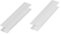 HOLZBRINK Verbinder Sockelblende Sockelleiste für Einbauküche 150mm Höhe Weiß Hochglanz - HBK15