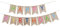 Soleebee Happy Birthday Geburtstag Sackleinen Banner, perfekte DIY Dekoration Dreieck Flagge Wimpelkette für Hochzeit, Babydusche, Geburtstag, Party und Anderen Feiern (Bunt)