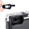 KIWIFOTOS Camera Eyecup Eyepiece for Fujifilm Fuji X100F Viewfinder (Hot Shoe Mount Installation)