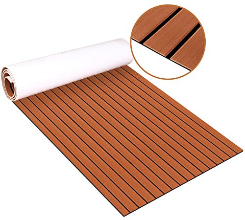 Eva Schaum Platte Deckbeschläge Yacht Marine Bodenbelag Selbstklebende Rutschfester Teakholz Teppich 240*90CM
