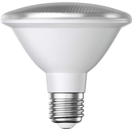 ledscom.de E27 LED Leuchtmittel, PAR30 kurzer Hals, weiß (4200 K), 13 W, 1025lm, 43°, Reflektorspiegel (silber)