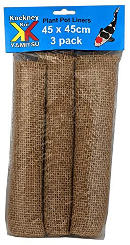 Kockney Koi Hessian Plant Pot Liners 45x45cm (3pk)