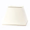 Hochwertiger Lampenschirm Stoffschirm creme mit Chromkante eckig 36cm Chintz