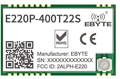 EBYTE 433MHz LLCC62 Lora Wirelesse Modul E220P-400T22S 470MHz Langstrecke 7KM 22 dBm Fluggeschwindigkeit 2.4k~62.5k IPEX/Stempelloch für Smart Building
