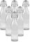 simpa Vintage Style Clear Glass Bottles with Swing Top Lids. Square 500ml Bottles - Set of 6