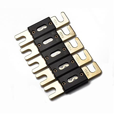 CAAUYXZW 5 Stück/Set Big Size Car Audio System Sheet Socket-in Fork Anl Sicherung 150A/200A/300A