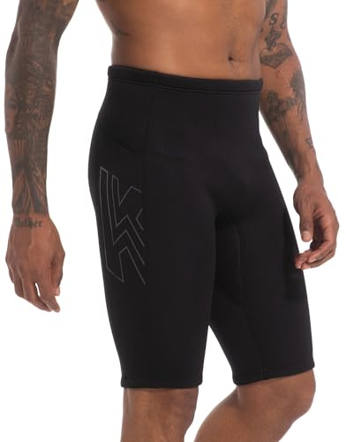XUKER Wetsuit Shorts Men 3mm, Neoprene Shorts Mens Wet Suits for Water Sports Pool Swimming Snorkeling Floating Canoeing Aerobics