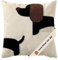 frechdachshund Dackel Kissenbezug Dachshund- waschbar & perfekt für Sofakissen, ideale Dackel Geschenke & Kissen Deko, Kissenhülle für Hundekissen (45 cm x 45 cm)