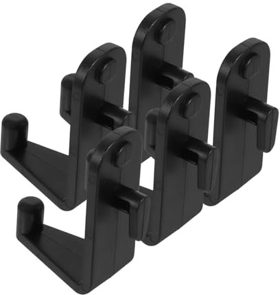 1set Headset Stand Wall Mount Headphone Holder Desk Adult Hangers Headset Holder for Desk Headphone Bracket Decoration Hook Latch Pool Cover Clips Headphone Stand Black Abs 5pcs Mikikit